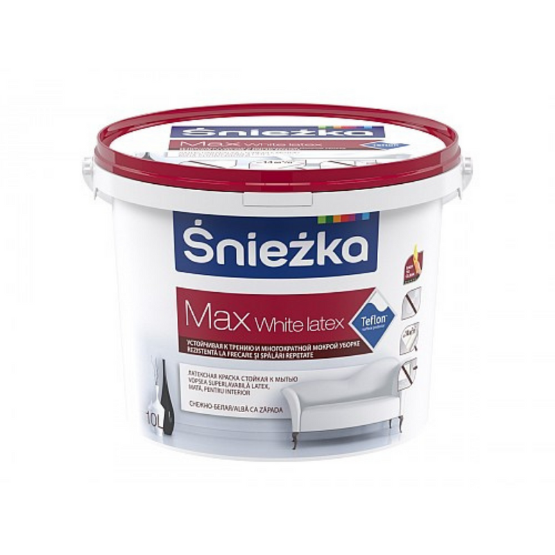 Sniezka Vopsea latex mata Max White în Chișinău, Moldova - madew.md