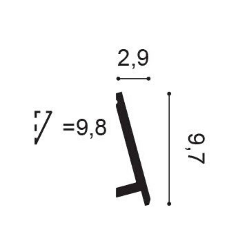 Bagheta Duropolymer SX179 DIAGONAL - Madew Decor - Finisaje pentru casa ta 