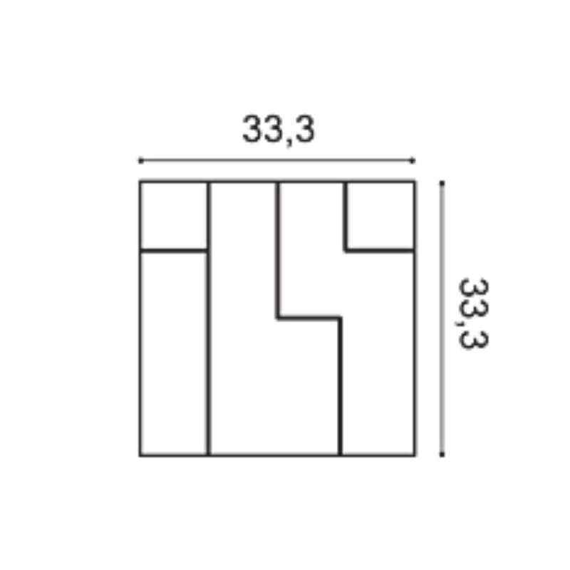Panou poliuretan W102 CUBI - Madew Decor - Finisaje pentru casa ta 