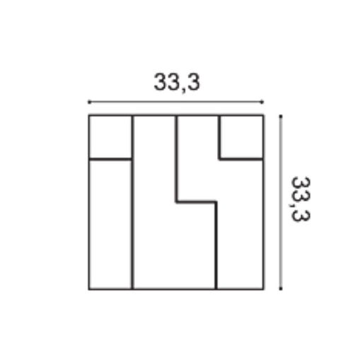 Panou poliuretan W102 CUBI - Madew Decor - Finisaje pentru casa ta 