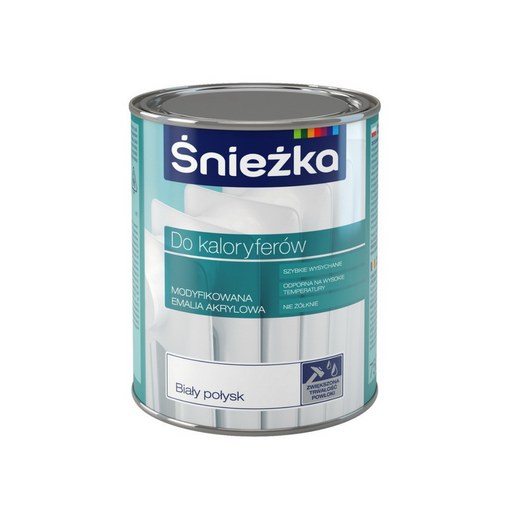 Vopsea acrilica,luc, pentru calorifer 0,75l