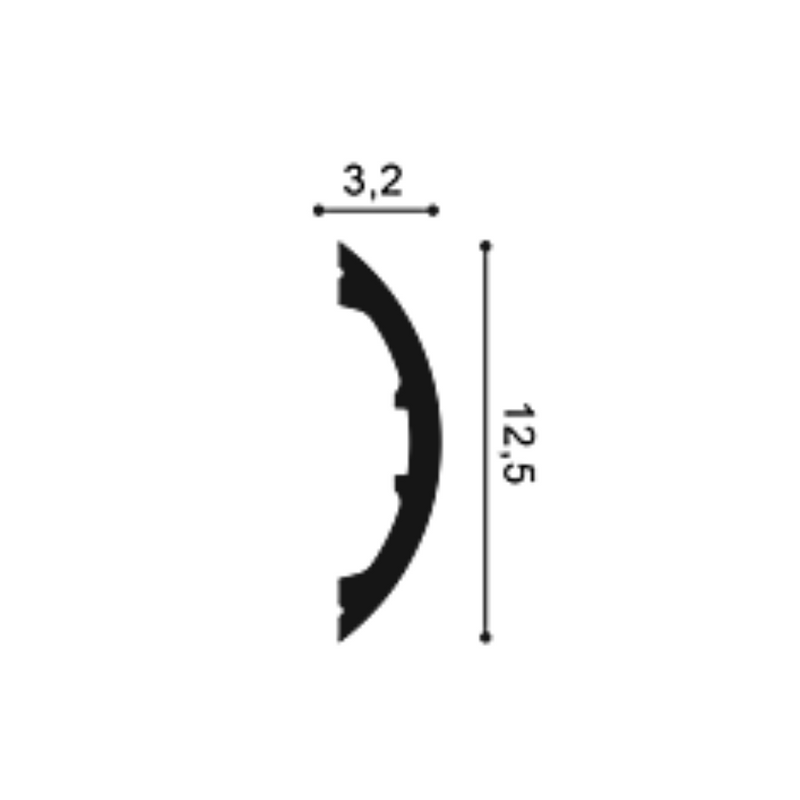 Molding poliuretan P3070 RADIUS - Madew Decor - Finisaje pentru casa ta 