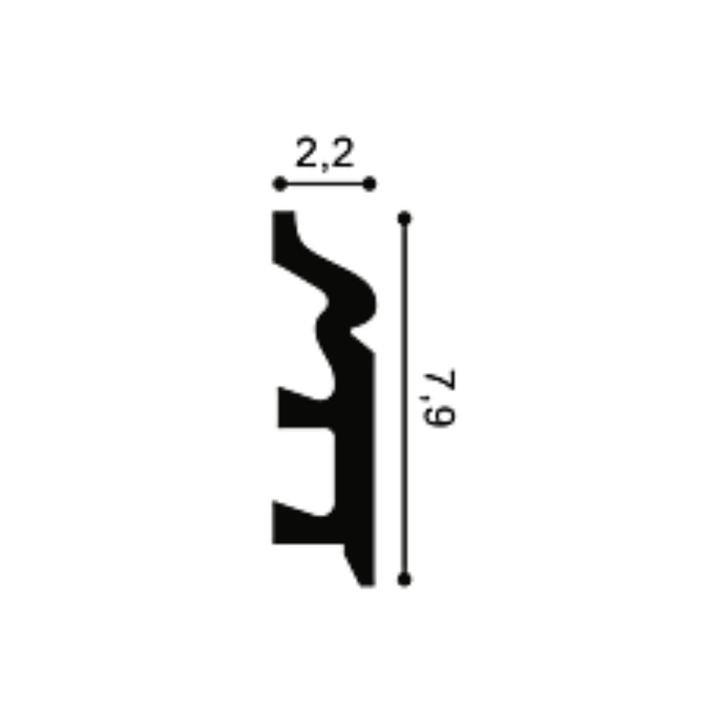 Plinta Duropolymer SX122